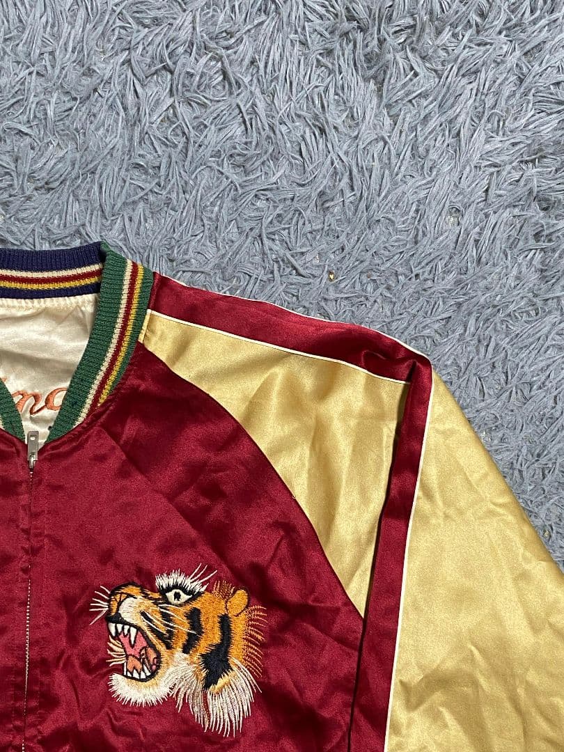 激レア 東洋エンタープライズ　スカジャン 鷹&沖縄MAP柄 ブルーノマーズ着用