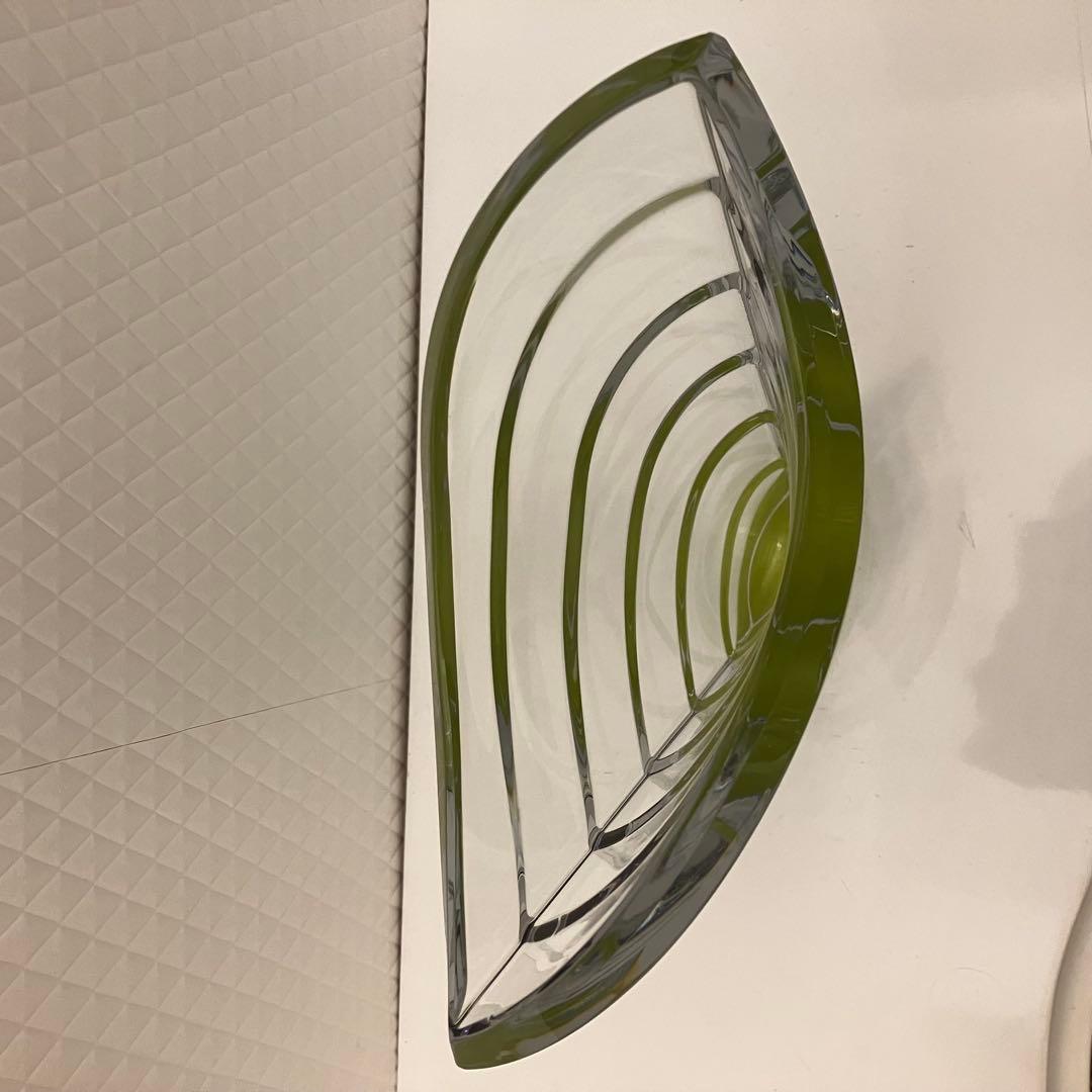 美品★バカラ Baccarat フラワーベース　ウェーブ　クリスタルガラス 花瓶