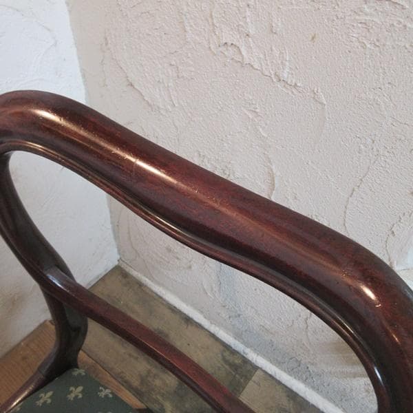 イギリス アンティーク 家具 バルーンバックチェア 椅子 イス 英国 4791d