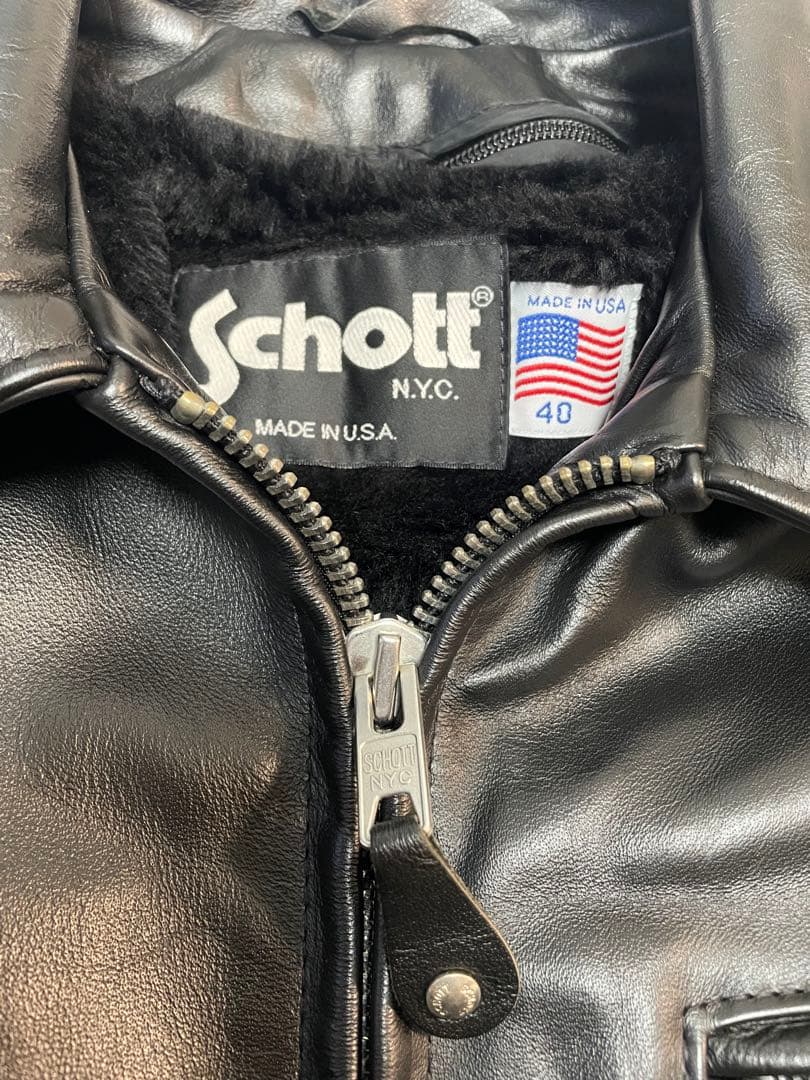 SCHOTT★ショット★643★シングルライダースジャケット★40★牛革★
