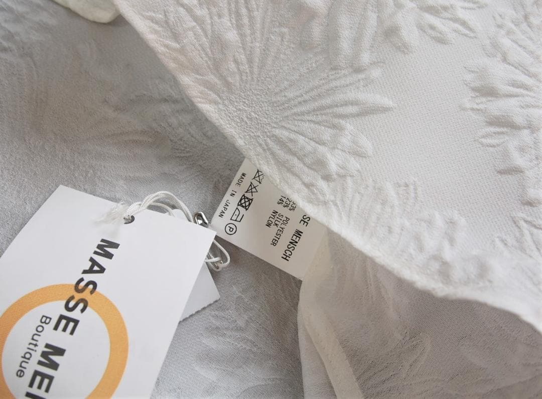 定価3万★新品★MASSE＊MENSCHシルク混デイジーブラウス/マッセメンシュ