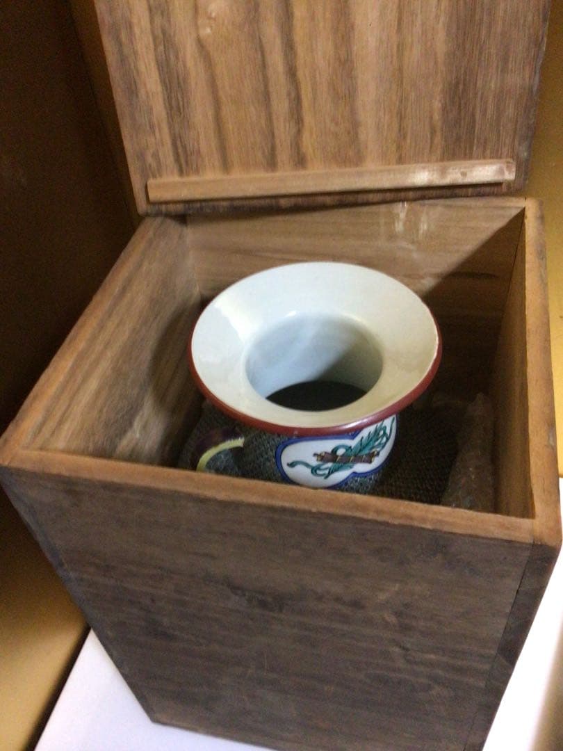 九谷焼 為吉 高さ約36センチ 共箱付き