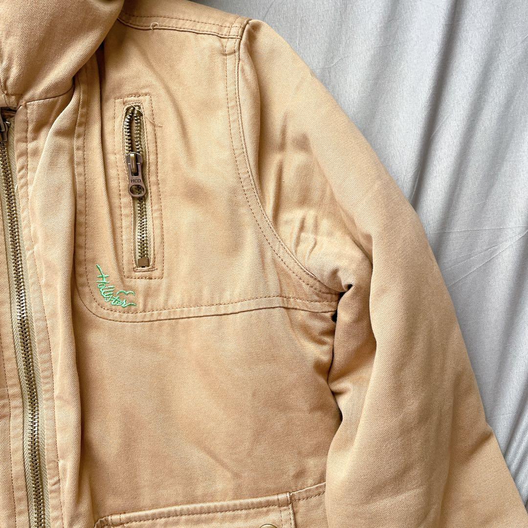 y2k ホリスター　グランジ ファー　短丈　ミリタリージャケット　平成ギャル