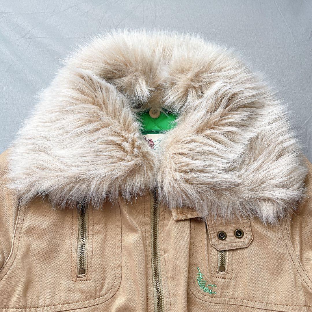 y2k ホリスター　グランジ ファー　短丈　ミリタリージャケット　平成ギャル