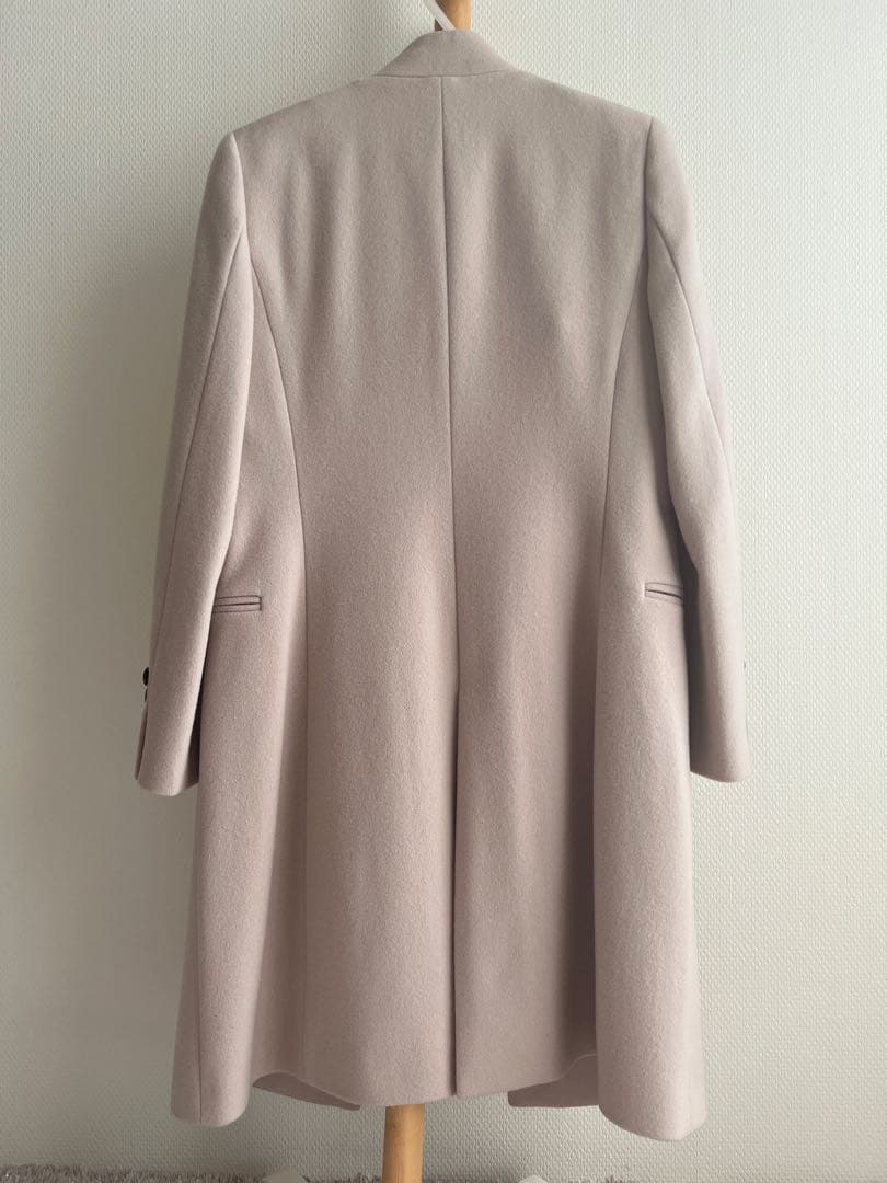 【美品】iCB ロングコート ライトベージュ　ウール100%