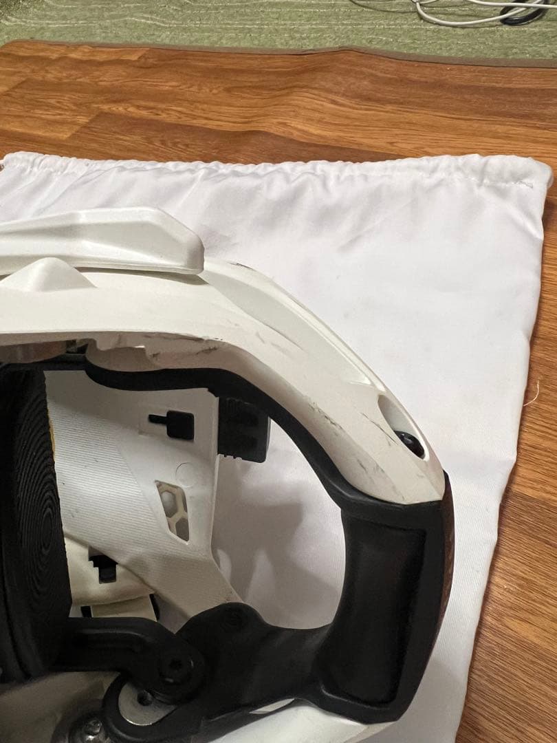 ナイデッカー SUPERMATIC ホワイトLサイズ スノーボード ビンディング