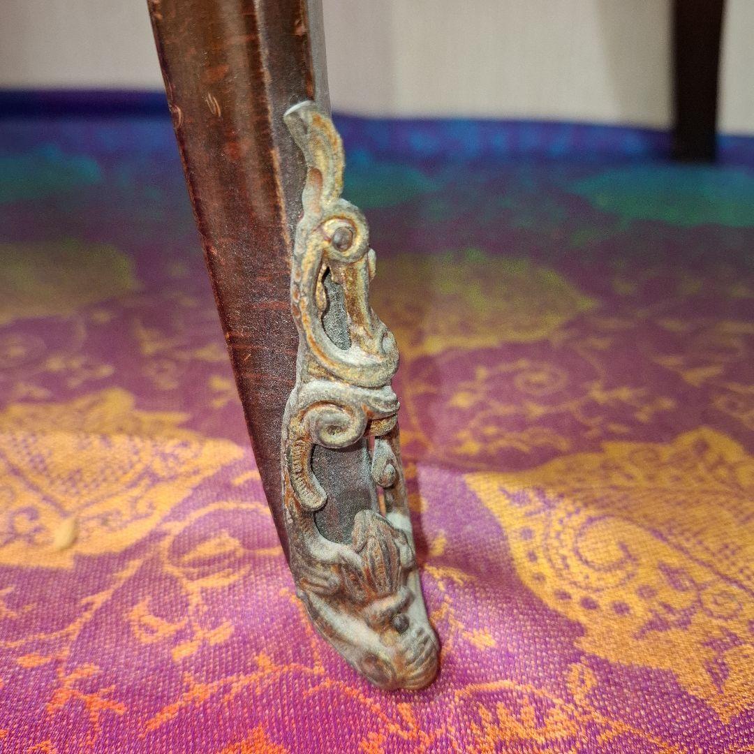 アンティーク※MarioColciagoサイドテーブル 手描き絵画付きイタリア製