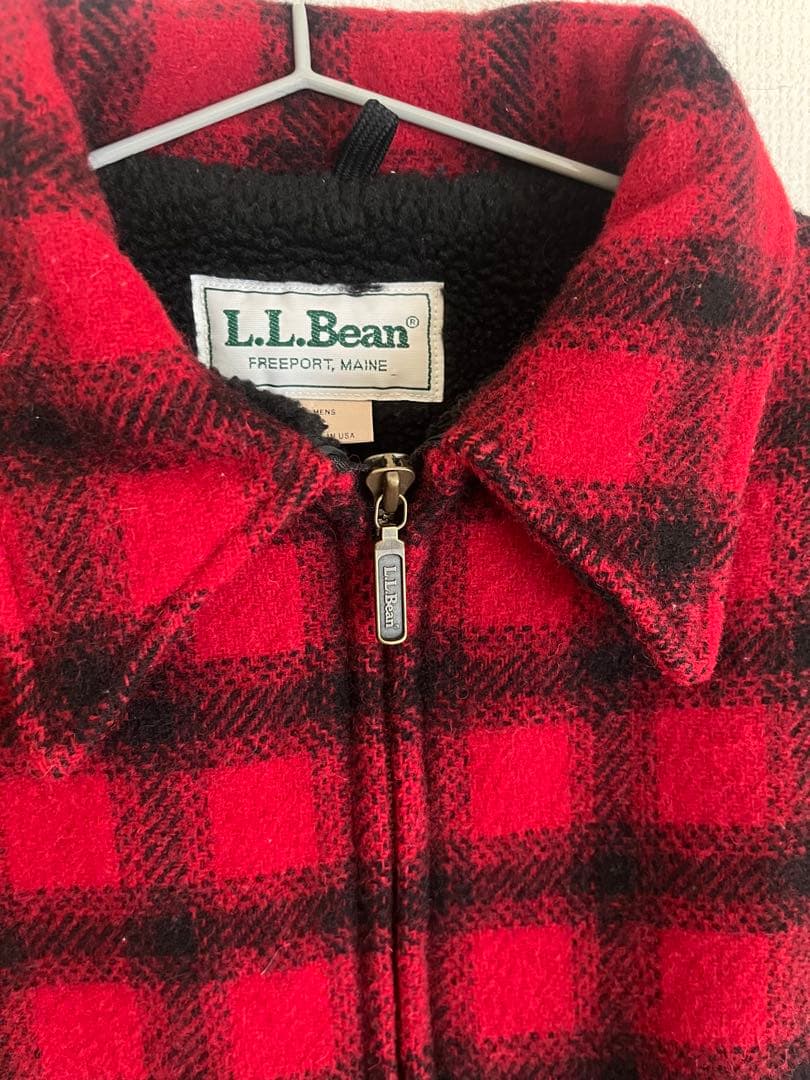 L.L.Bean USA製 オンブレ チェックジャケット ウール エルエルビーン