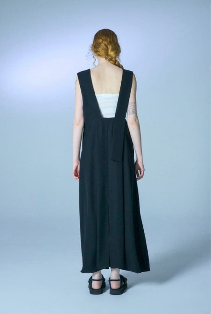 ENFOLD エンフォルド STRAP JUMPER-SKIRT ブラック 36