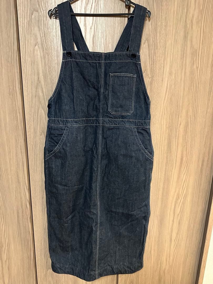 ４５R ライ麦デニムのオーバースカート美品