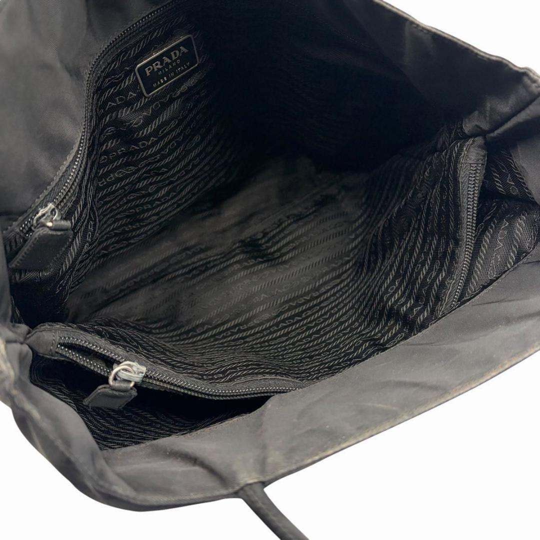 PRADA 三角ロゴ A4収納 トートバッグ ナイロン ブラック プラダ