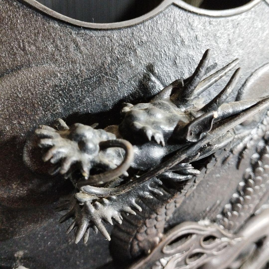 銅花器 花生 生け花 銅器 花器 龍 虎 華道レトロ アンティーク 花入