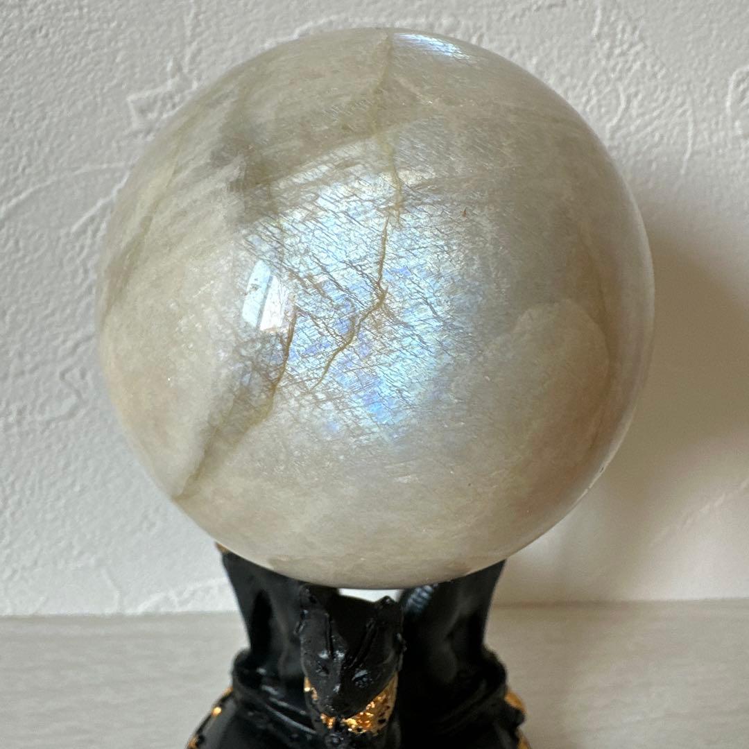 超綺麗✴︎大玉ムーンストーン⭐︎スフィア/約7㎝