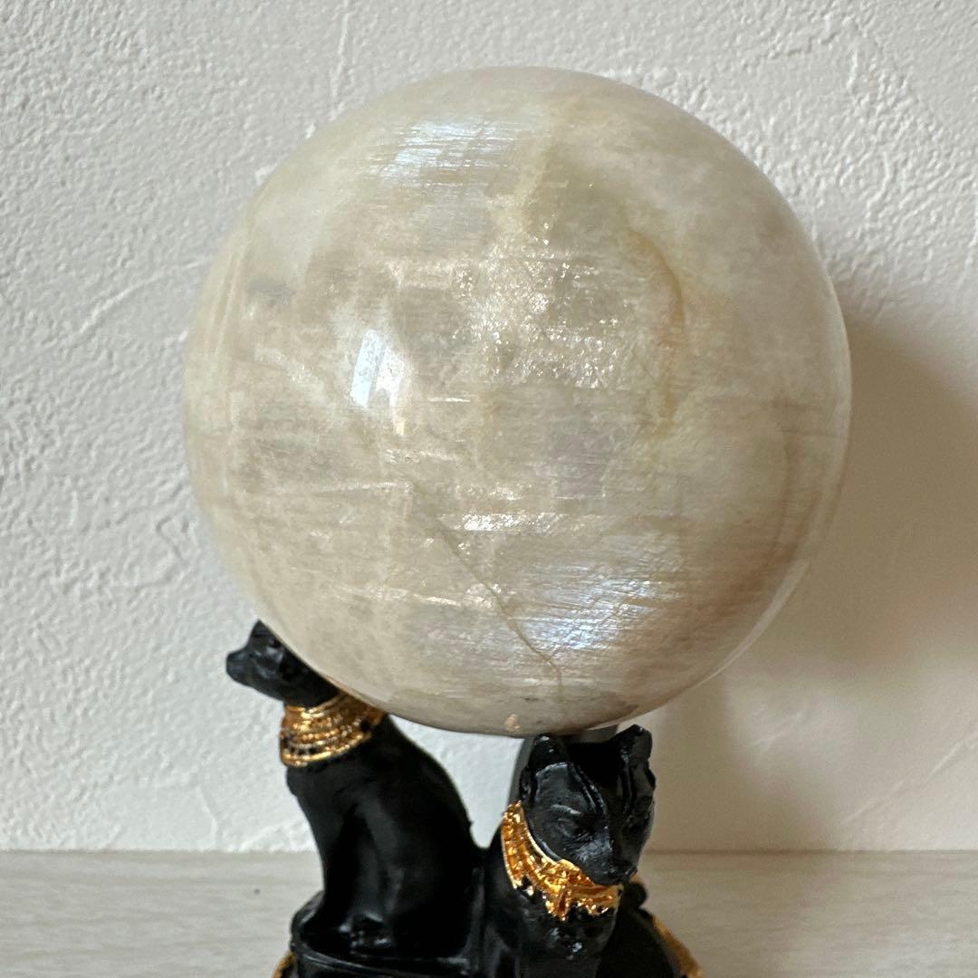 超綺麗✴︎大玉ムーンストーン⭐︎スフィア/約7㎝