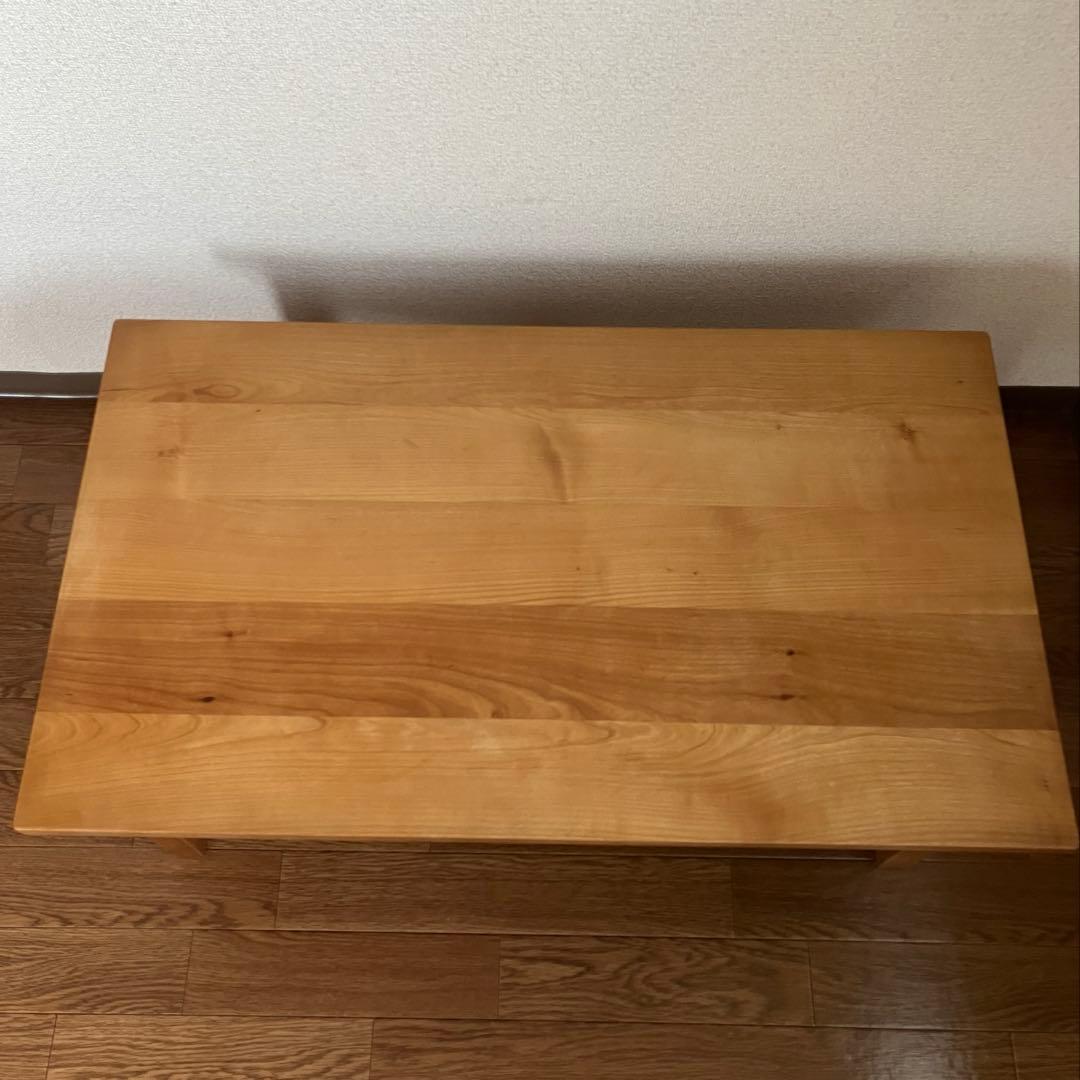 キャトルセゾン　ローテーブル　サクラ材