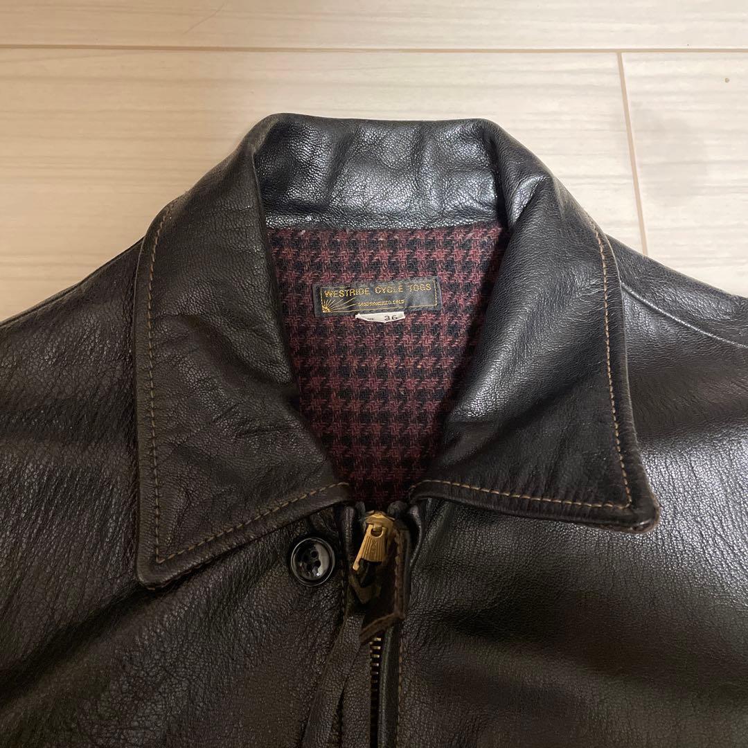 WESTRIDE ウエストライド　ゴートスキン　シングルライダース　36