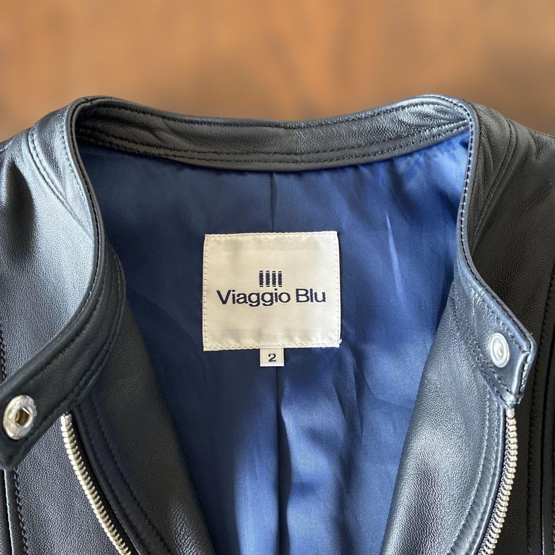 Viaggio Blu ビアッジョブルー　 黒羊革ジャケット