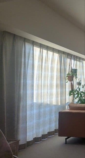 ①206×180cm×2枚 ドレープカーテン 川島織物セルコン