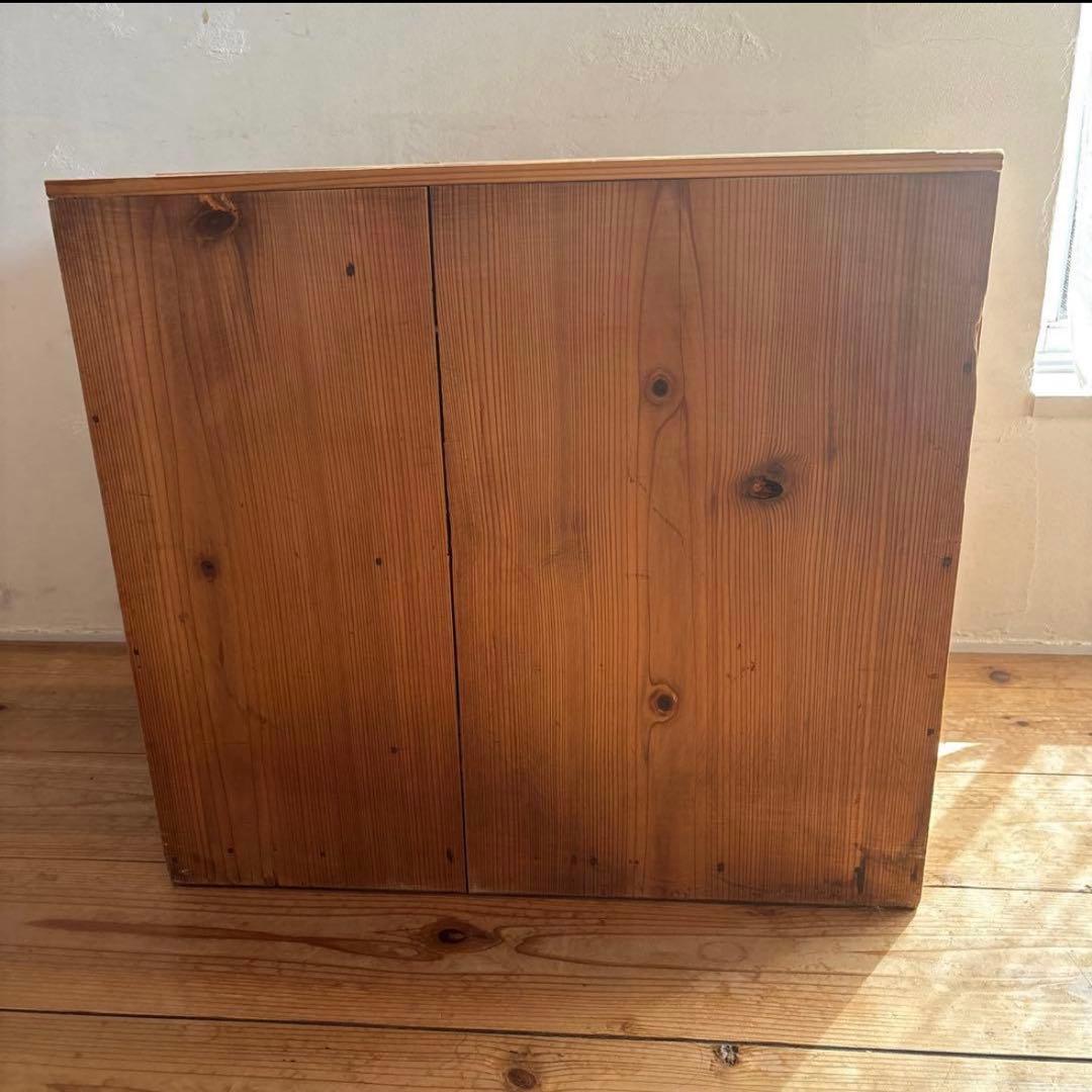 アンティーク　チェスト　整理木箱　引き出し　古家具　木製　マス目　小引き出し