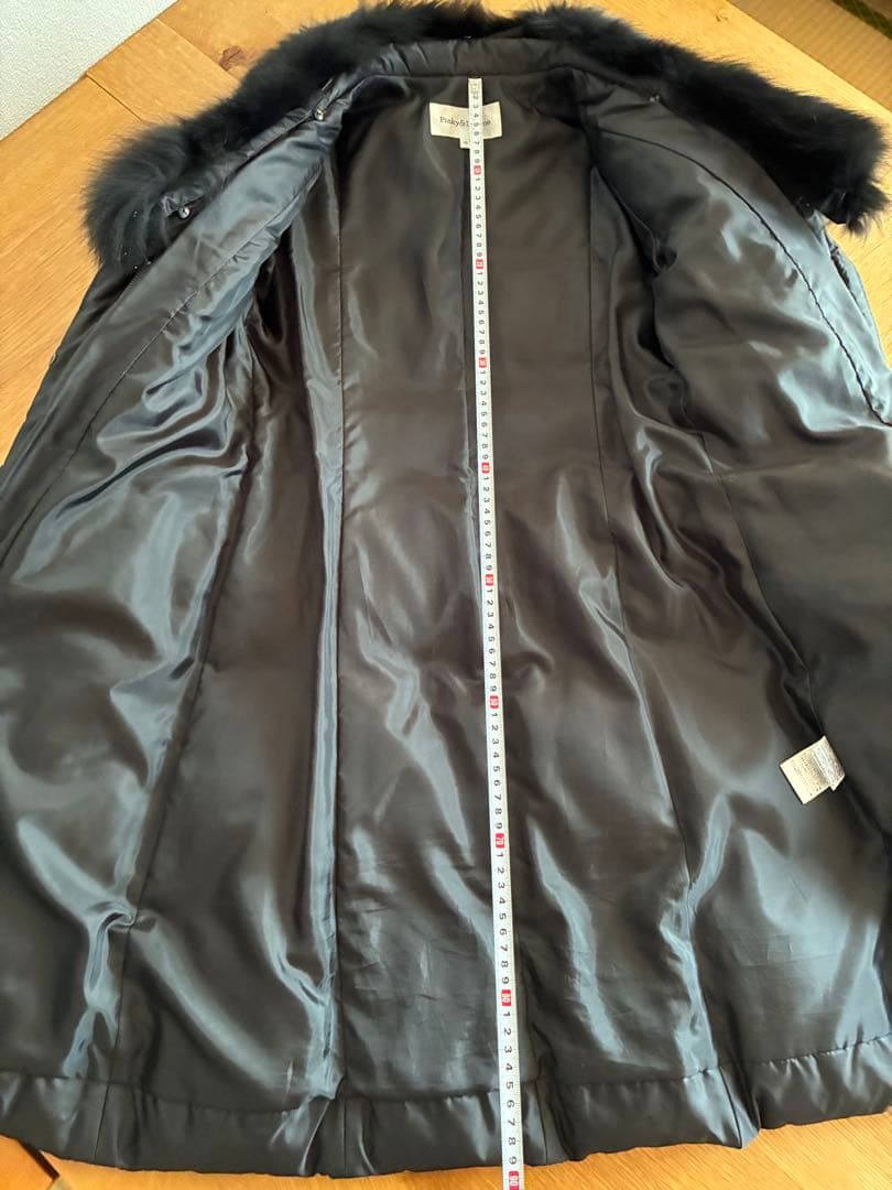 ラ*イ様 美品✨Pinky&Dianne✨ダウンコートブラック　フォックスファー