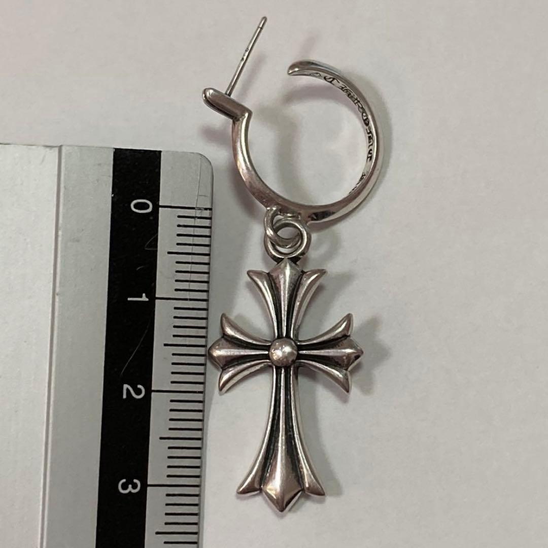 タイニー CH クロス フープピアス シルバー925　（ノーブランド）