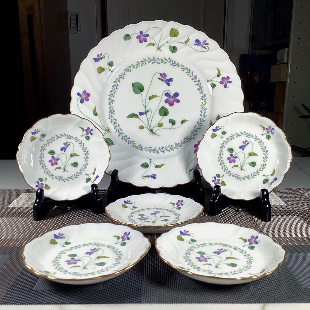 Noritake 『VIOLET DREAM』　大皿　取皿　5枚