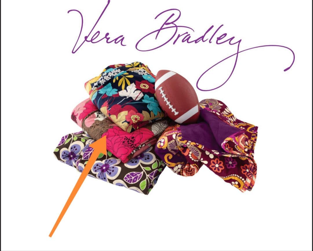 Vera Bradley スタジアム ブランケット Mocha Rouge 毛布