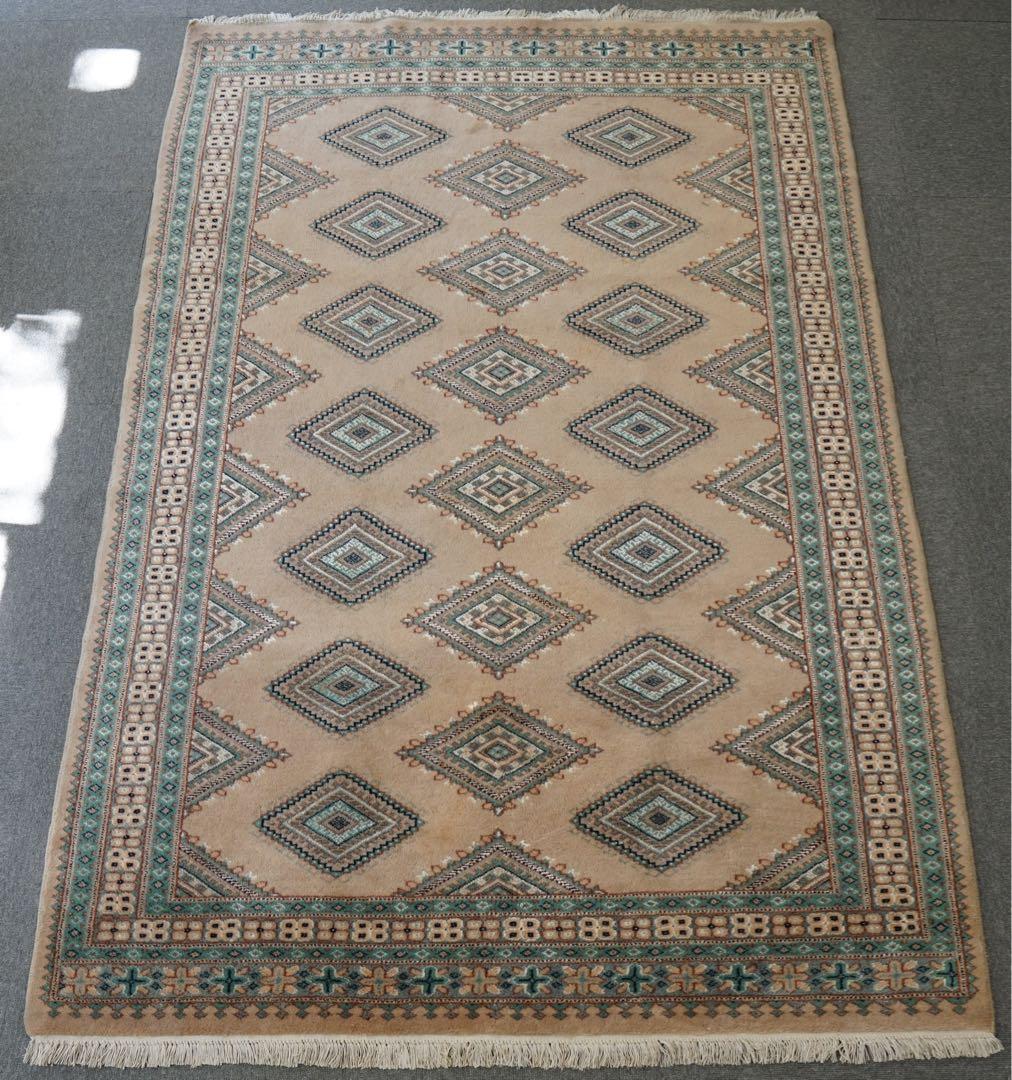 [SALE]パキスタン 手織り絨毯 リビングラグ size:205x140cm