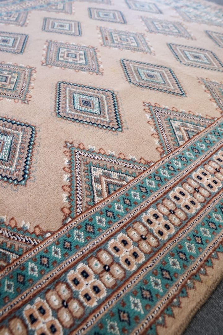 [SALE]パキスタン 手織り絨毯 リビングラグ size:205x140cm