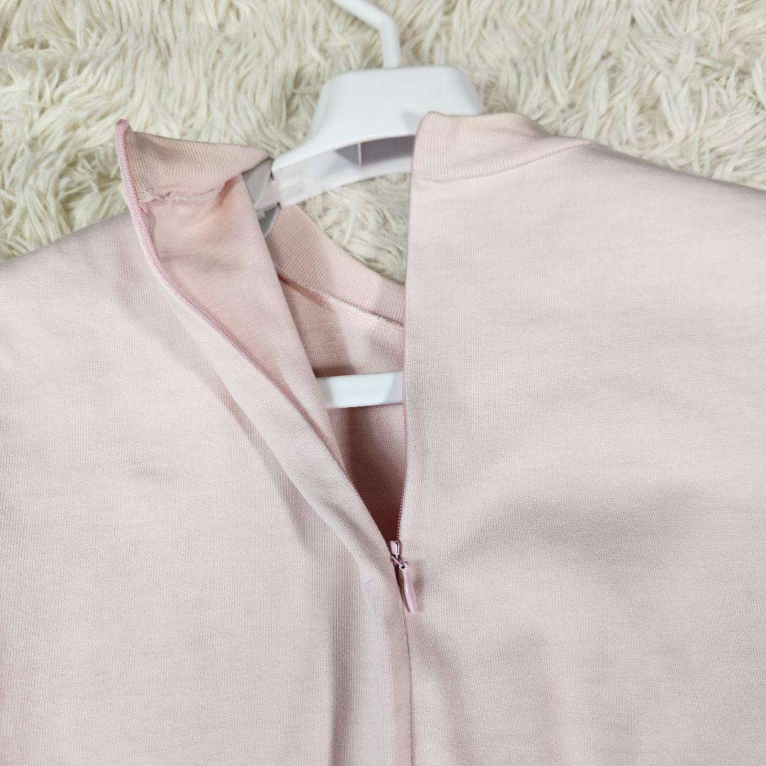 PRADA ワンピース Aライン 三角ロゴ ピンク 大きいサイズ