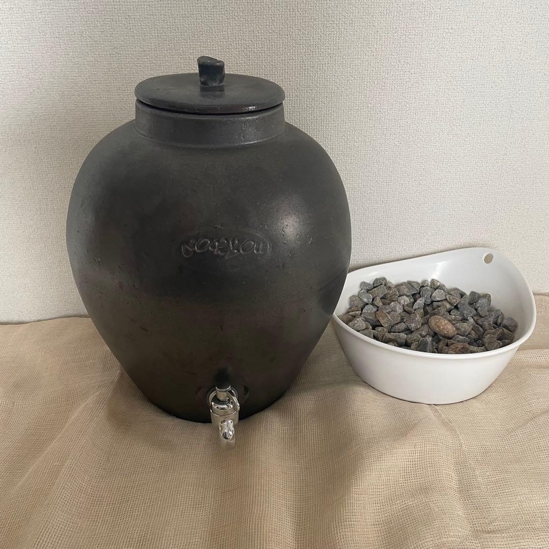 ２月限定お値下げ　活水器　陶器１３L 素焼きの瓶　きららの石　フォーユー　常滑焼