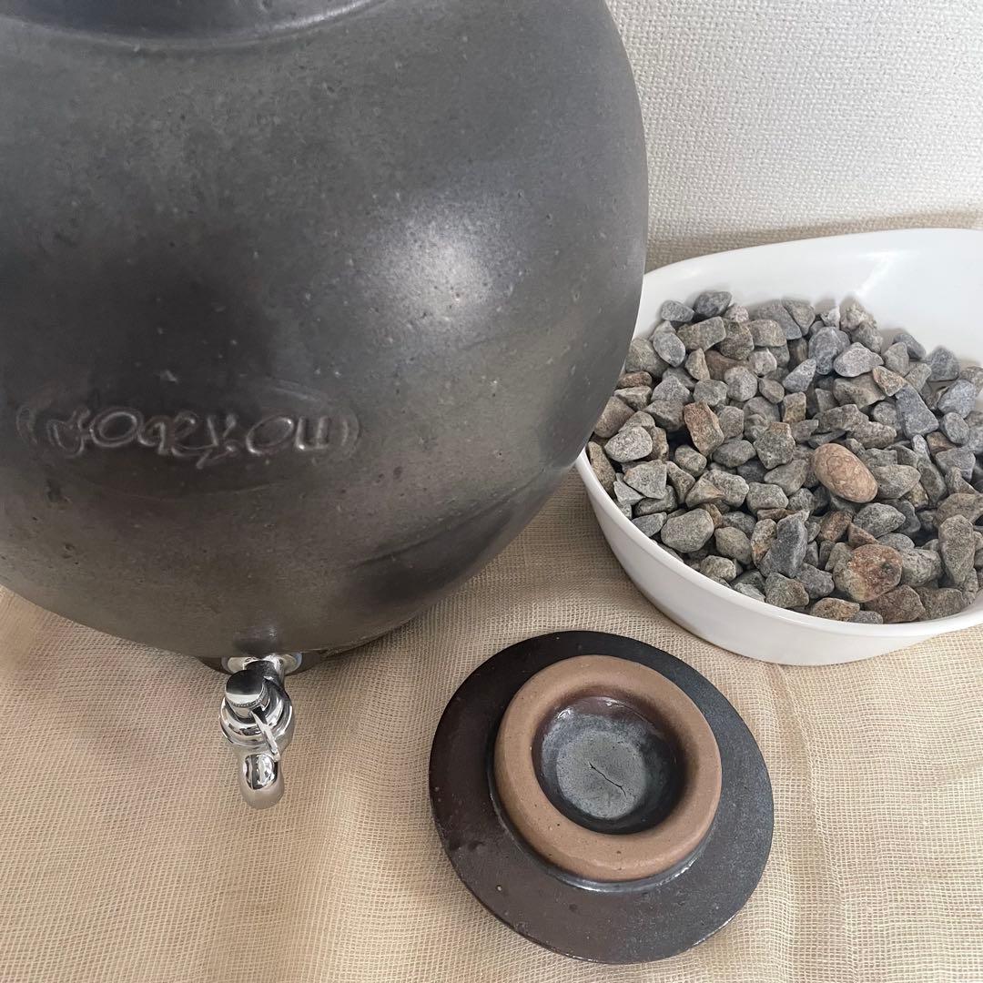 ２月限定お値下げ　活水器　陶器１３L 素焼きの瓶　きららの石　フォーユー　常滑焼