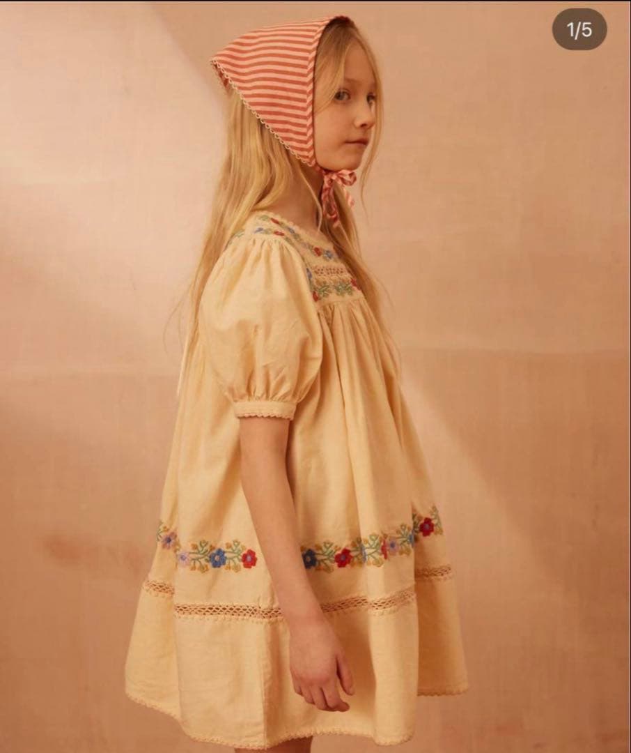 ワンピース Apolina Patsy Dress - Milk 5-7Y
