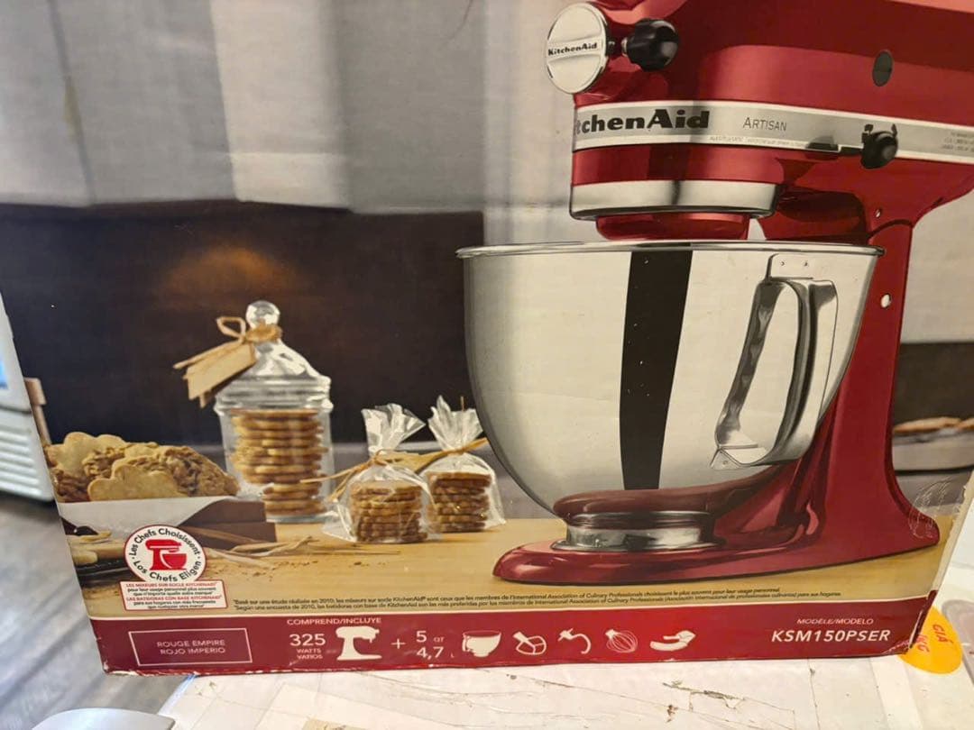 KitchenAid Artisan レッド ミキサー
