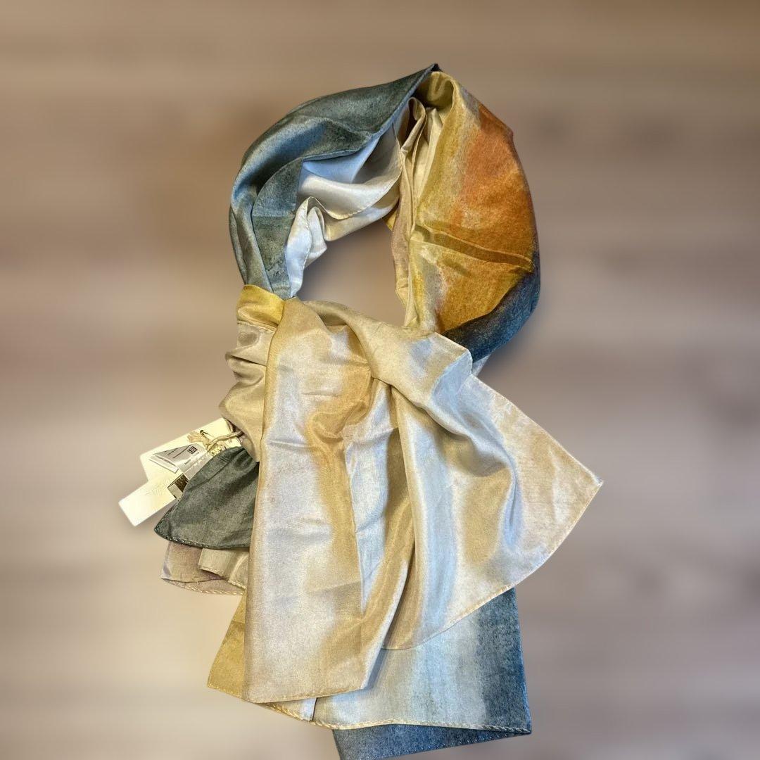 新品未使用☆Mes Demoiselles...ストール　シルク105×150