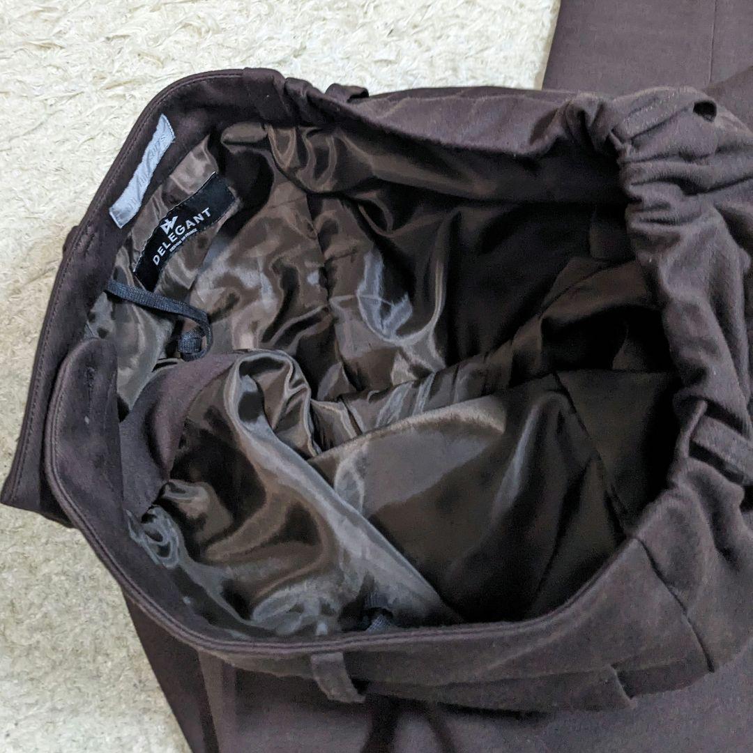 ライム　セットアップ　ノーカラージャケット　パンツ　洗える　伸縮性　大きいサイズ