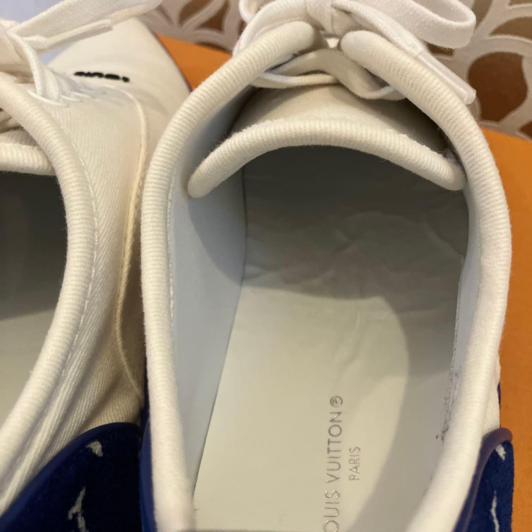 美品❣️ルイヴィトンスニーカー❣️22年製 ホワイトレディース37.5❣️モノグラム