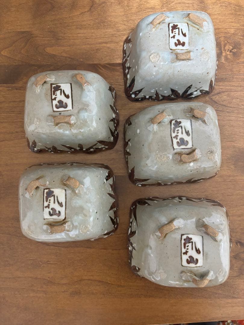 乾山写し向附　５客