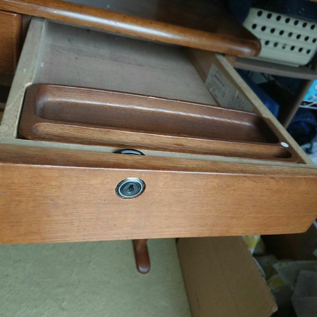 【①】学習机 光製作所　SDW556D 甲板天然木　ウレタン樹脂塗装