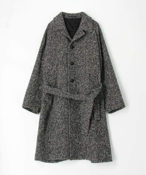 定価約10万円 TOMORROWLAND ウールツイード ロングコート S