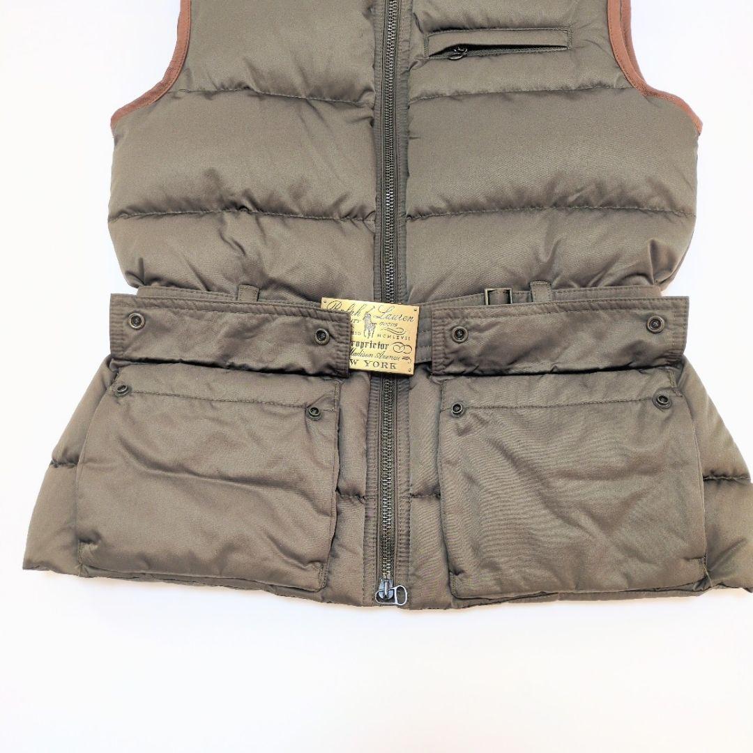 美品　Ralph Lauren ラルフローレン　ダウンベスト　9　ロゴベルト
