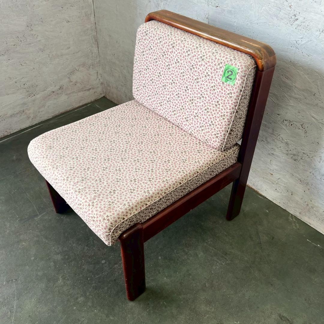 カリモク 1人掛けソファ ダイニングチェア ヴィンテージ家具 ② Y1955