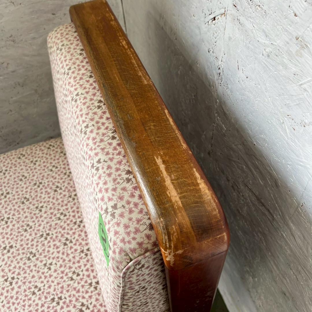 カリモク 1人掛けソファ ダイニングチェア ヴィンテージ家具 ② Y1955