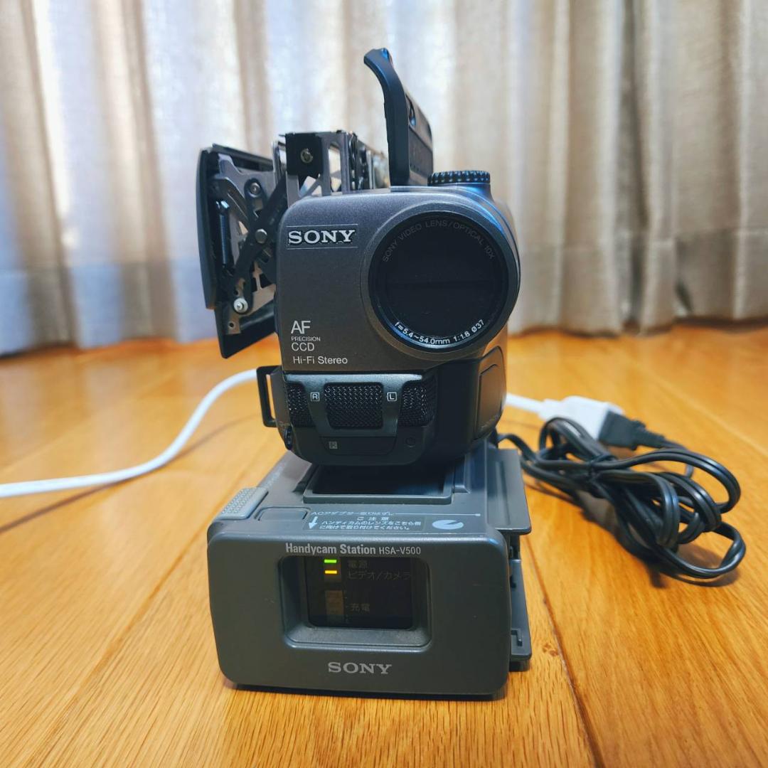 【動作確認済】SONY Hi8 高画質 8ミリ ビデオカメラ ステーションセット