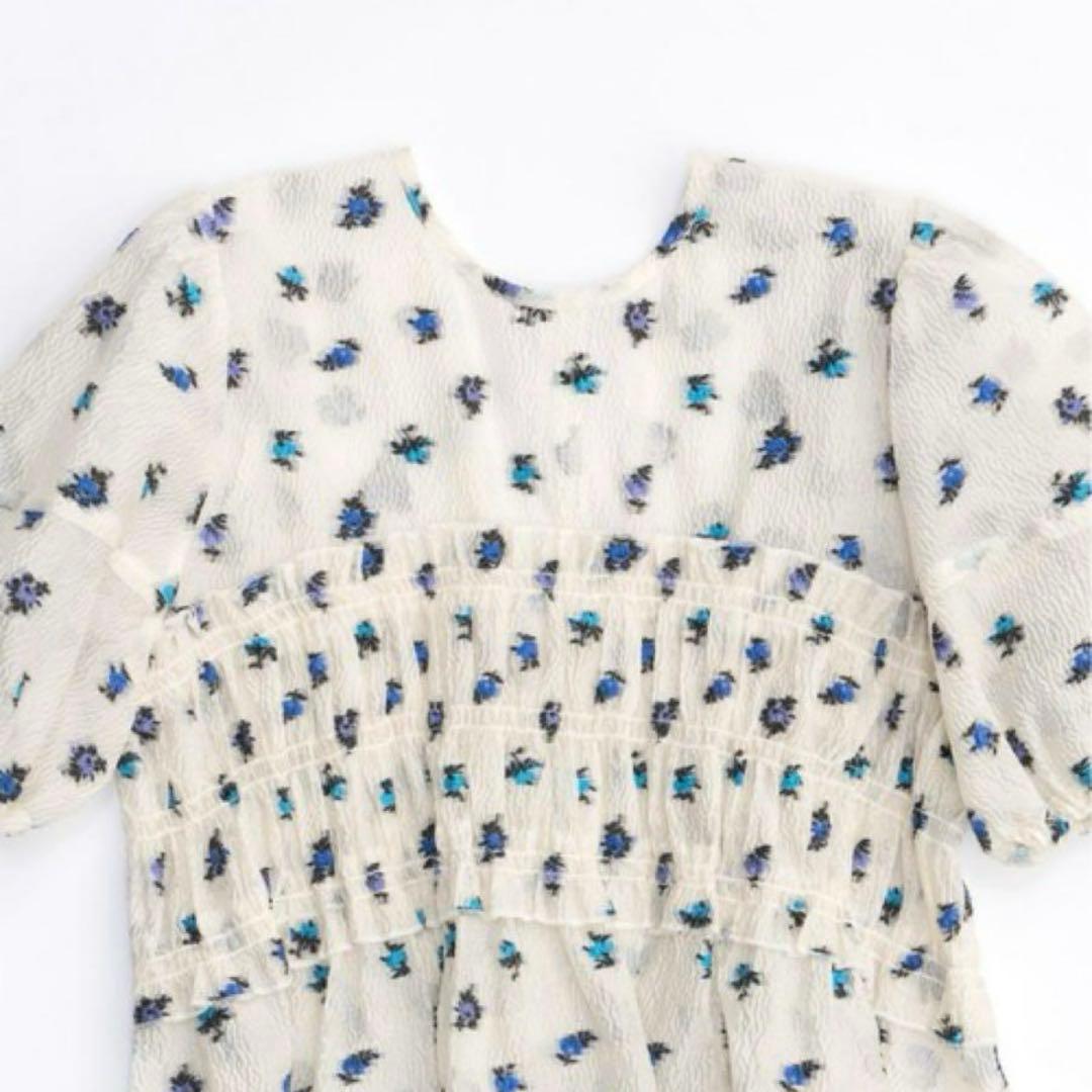 花柄パフスリーブトップス　maison Special