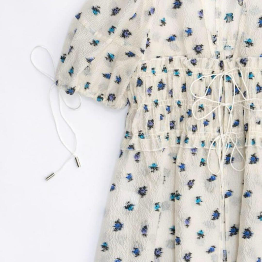 花柄パフスリーブトップス　maison Special