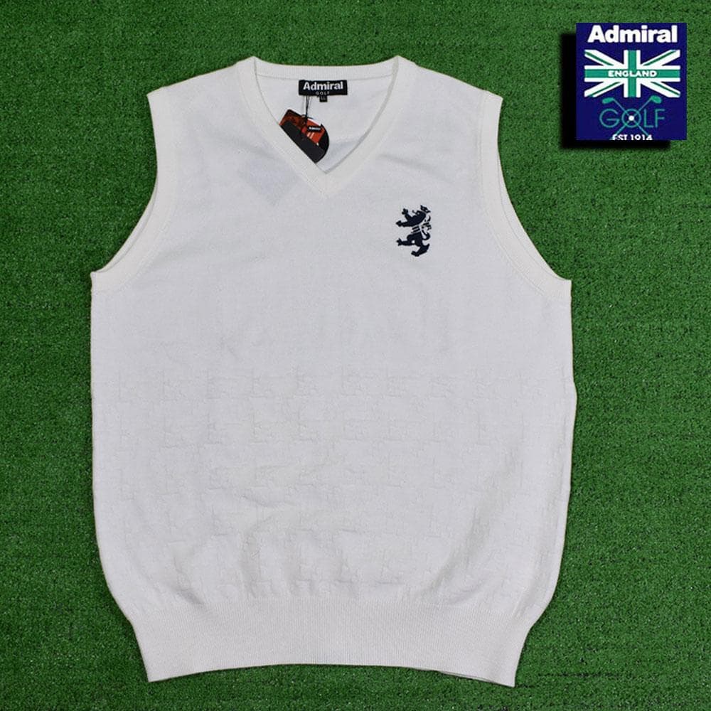 ADMIRAL GOLF/アドミラル ゴルフ ホワイトベスト【LL】新品！
