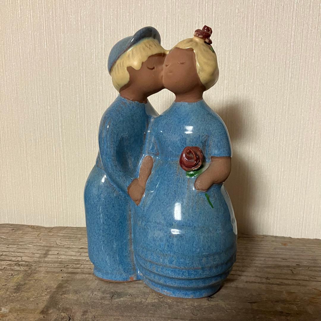 Jie gantofta SWEDEN製　陶器　人形　置物　オブジェ