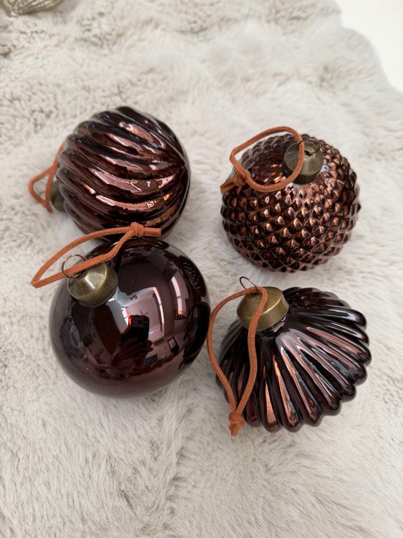 Antry ガラス製 クリスマスオーナメントセット 22個