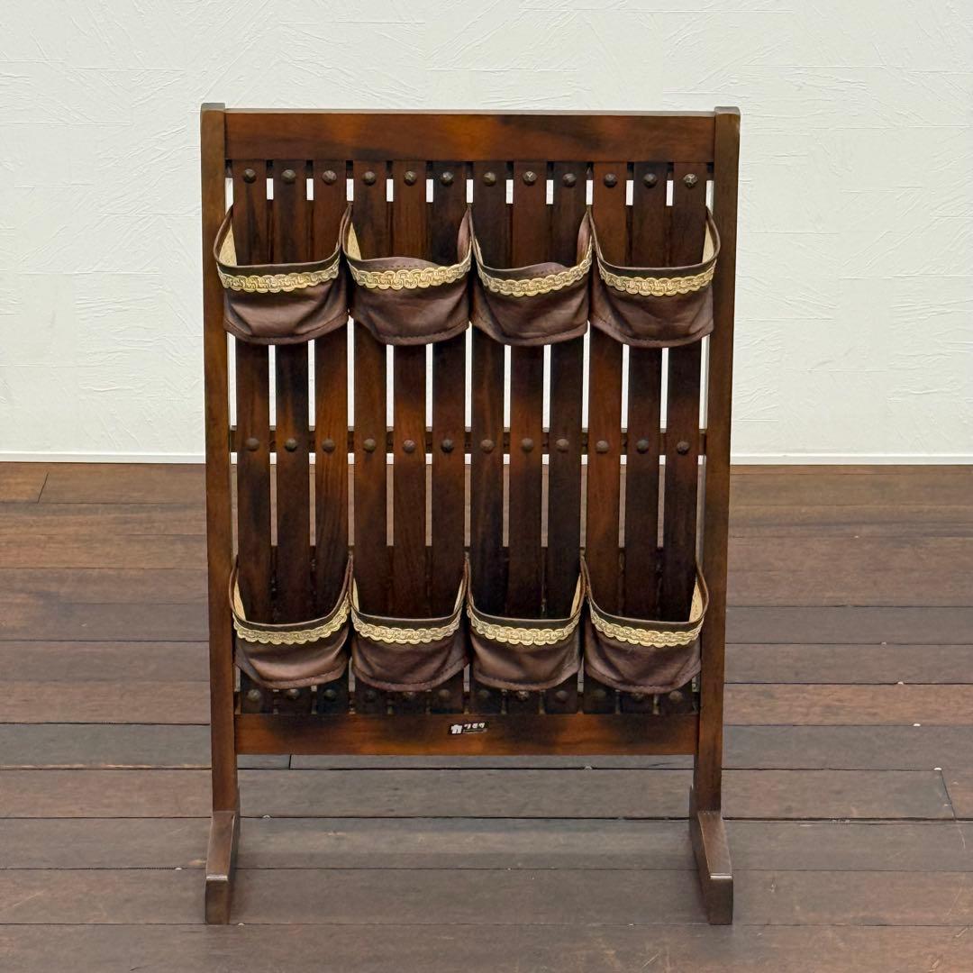 H110K66b カリモク オールドカリモク スリッパラック 鋲打ち